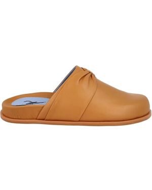 Blue Bird Shoes Mules Con Nodo - Marrone