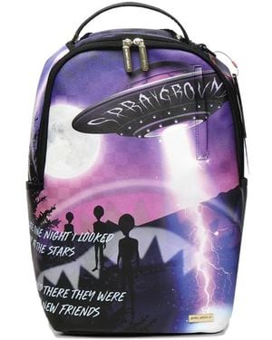 Sprayground Alien-print backpack - Azul
