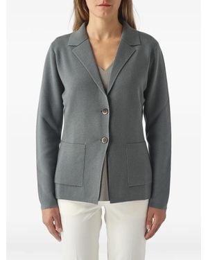 Gran Sasso Button-Fastening Patch-Pocket Jacket - Gray