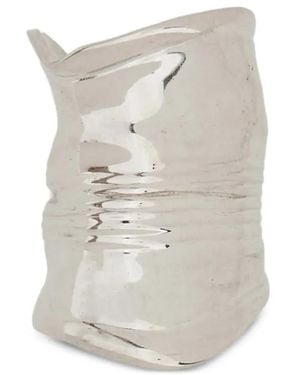 Jean Paul Gaultier Crushed Can Ring - White