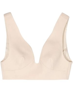 Jil Sander Bralette Aus Schurwolle - Natur