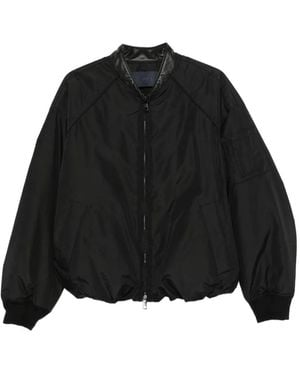 Juun.J Piumino A Inserti Con Zip - Nero