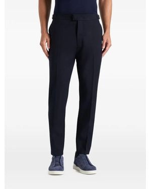 Manière De Voir Hubert Slim-Fit Trousers - Blue