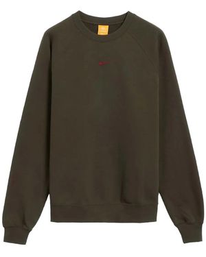Nike Swoosh-Logo Raglan-Sleeve Sweatshirt - Green