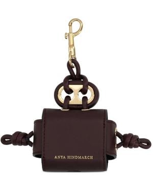 Anya Hindmarch Character Earphone Case Charm - Brown