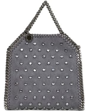 Stella McCartney Falabella Crystal-Embellished Tote Bag - Gray