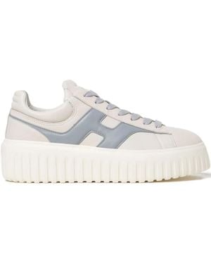 Hogan H-Stripes Platform Sneakers - White