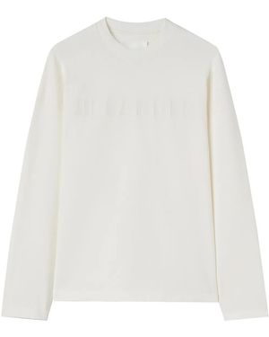 Jil Sander T-Shirt À Logo Imprimé - Blanc