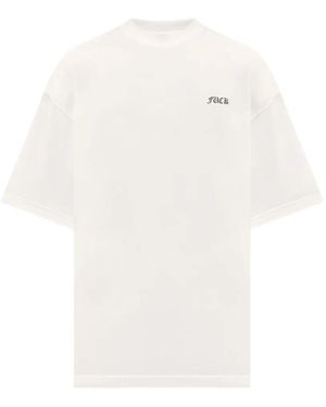 Vetements Oversize Graphic-Print T-Shirt - White