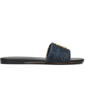 Marc Jacobs Sandalias Vaqueras Con Logo - Blanco