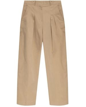 Lacoste Pleated Trousers - Natural