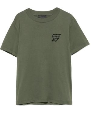 Dondup T-Shirt Mit Herz-Motiv - Grün