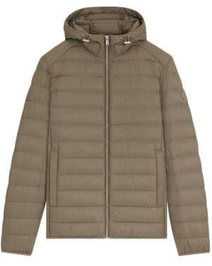 BOSS H-Dimeo Hooded Quilted Jacket - Multicolor
