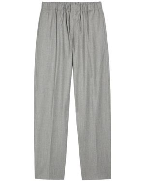Lardini Elasticated-Waistband Trousers - Grey