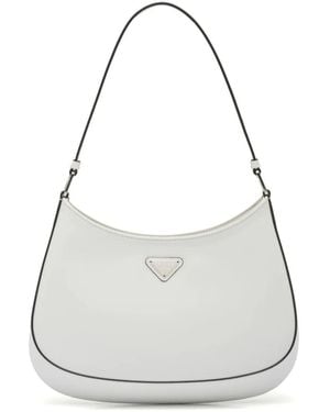 Prada クレオ レザーショルダーバッグ - ホワイト