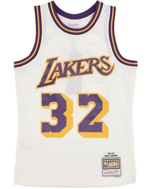 Mitchell & Ness Lakers 1984 "Magic Johnson" Tank Top - Grey