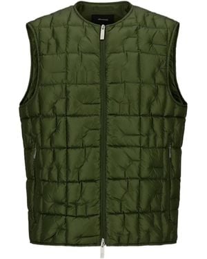 Herno Quilted Zip-Front Gilet - Green