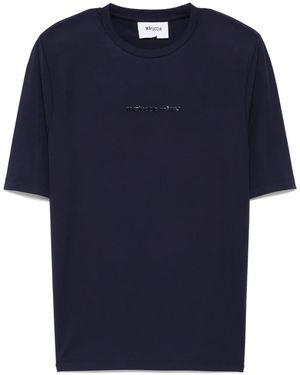 Mariuccia Milano Rubberized-Logo T-Shirt - Blue