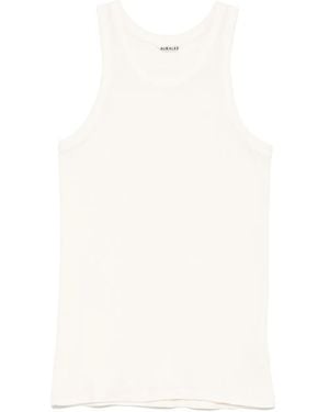 AURALEE Cotton Tank Top - White