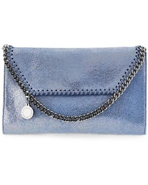 Stella McCartney Borsa A Tracolla Falabella Con Rifinitura A Catena - Blu