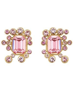 Oscar de la Renta クリスタル ピアス - ピンク