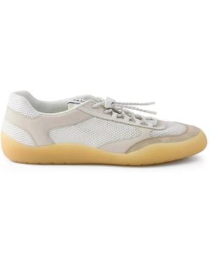 Prada Speedrock Mesh Fabric Trainers - White
