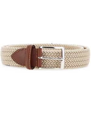 Athison Summer Woven Buckle Belt - Natural