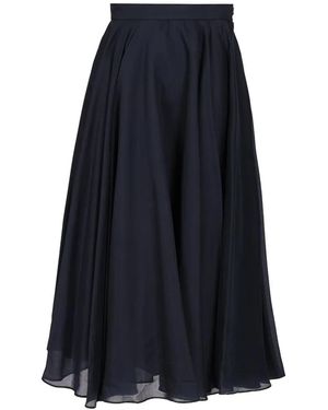 Al Duca d'Aosta Pleated Maxi Skirt - Blue