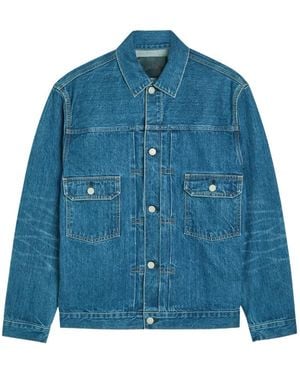 Blue Blue Japan Faded-Effect Denim Jacket - Blue
