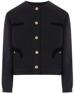Blazé Milano Cropped Bolero - Blue