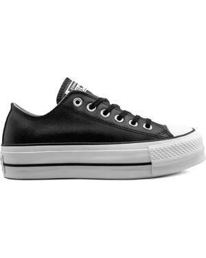 Converse Ctas Lift Clean Ox Trainers - Black