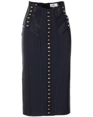Elisabetta Franchi Bustier Skirt - Blue