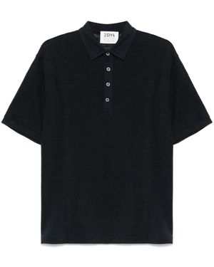DRYKORN Linnen Poloshirt - Zwart