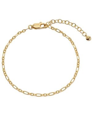 Monica Vinader Textured Link Chain Bracelet - Metallic
