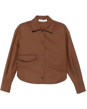 Tela Britt Flap-Pocket Shirt - Brown