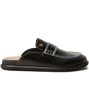 Claudie Pierlot レザーミュール - ブラック