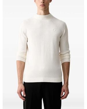 KARL LAGERFELD Trui Met Hoge Hals En Logo-Patch - Wit