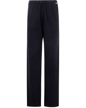 Extreme Cashmere Elasticated-Waist Cashmere Trousers - Blue