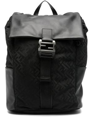 Fendi Flux Monogram Rucksack - Schwarz