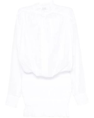 ANDAMANE Rania Shirred Dress - White