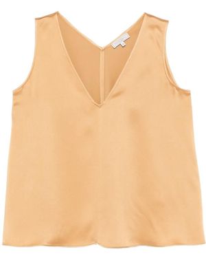 Antonelli Blouse Bergamo À Col V - Natural