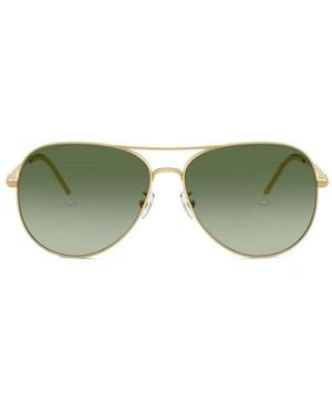 Tory Burch Eleanor Pilot Sunglasses - Green
