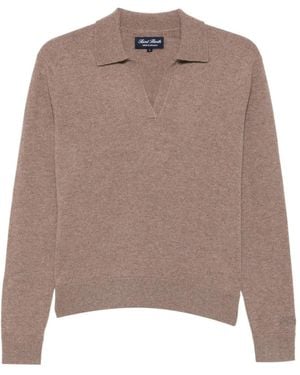 MC2 Saint Barth Cashmere Polo Jumper - Brown