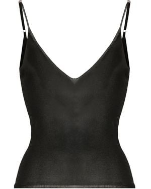 Jacquemus La Maille V-Neck Tank Top - Black