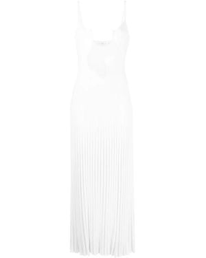 Christopher Esber Salacia Wire Sunray Pleated Dress - Women's - Nylon/viscose - White