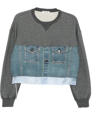Undercover Panelled Sweatshirt - Blue