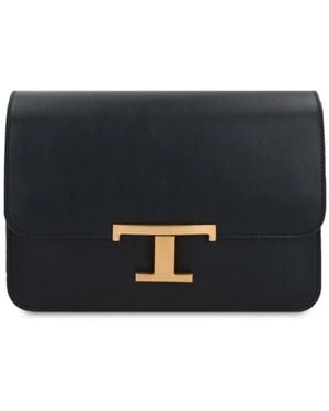 Tod's T Timeless ショルダーバッグ ミニ - ブラック