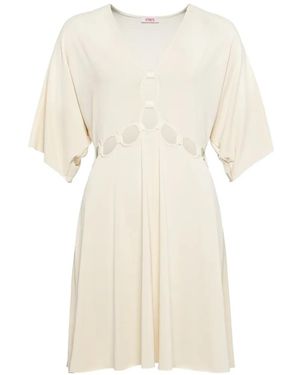 Eres Cutout Short Dress - White