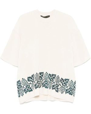 FEDERICO CINA Grape Tシャツ - ホワイト