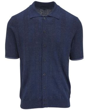 Patrick Assaraf Camisa De Manga Corta - Azul